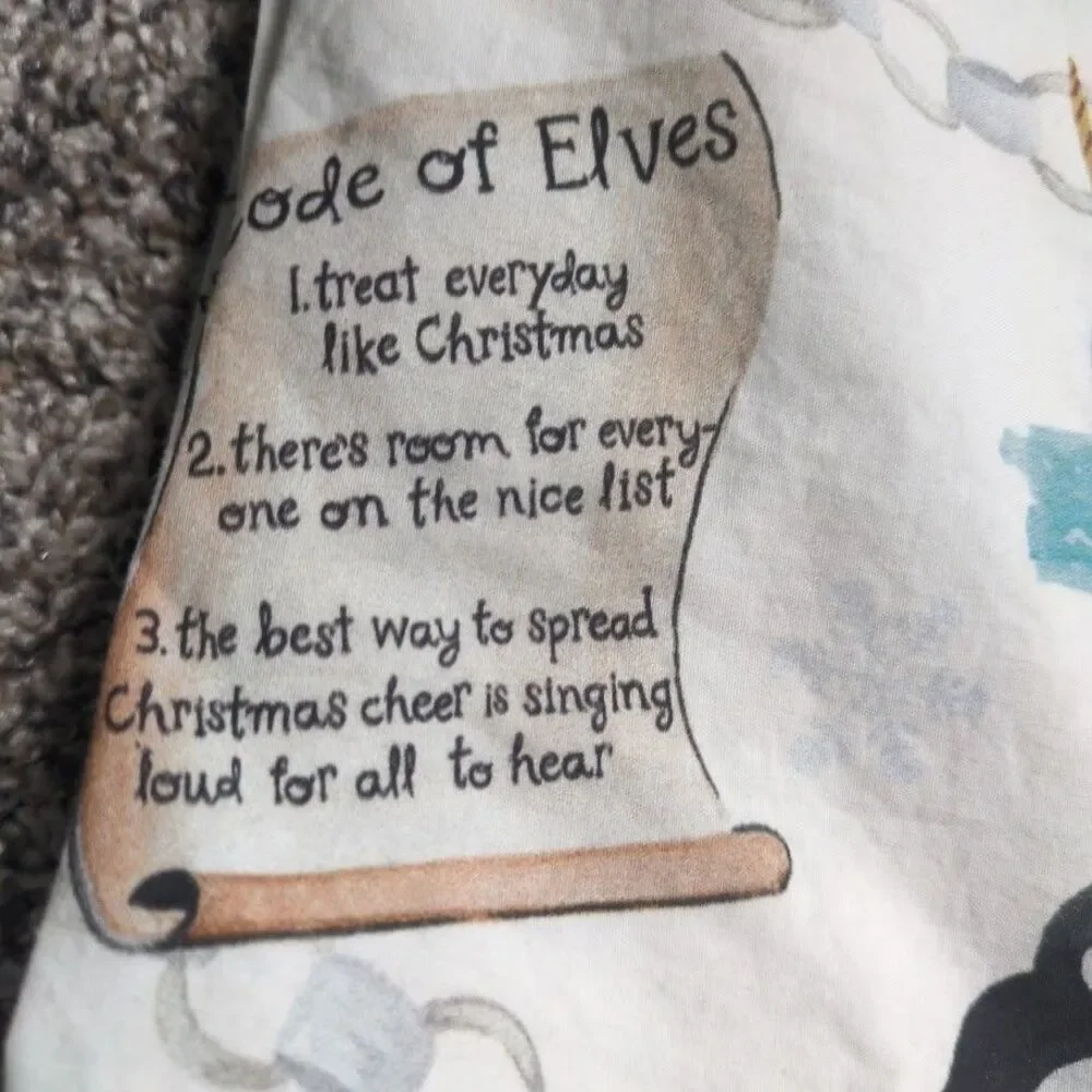 Pottery Barn Elf The Movie Full Size FLAT Sheet ONLY